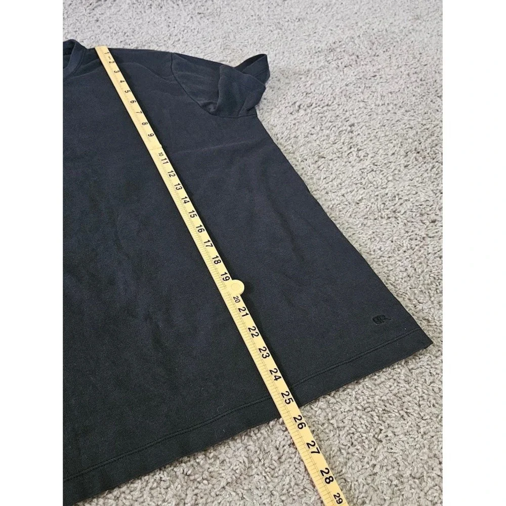 Banana Republic Luxe Touch Tee Mens Large Black 100% Cotton Short Sleeve Shirt
